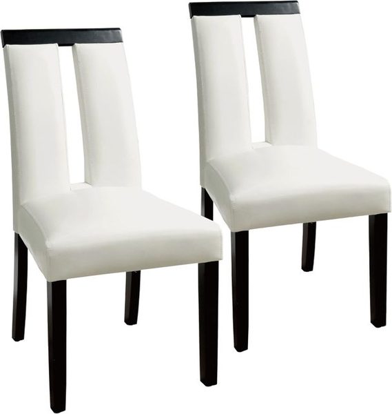 Faux Leather Dining Chairs, Set of 2