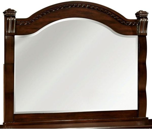 Arched Wall Mirror, Cherry Wood Frame