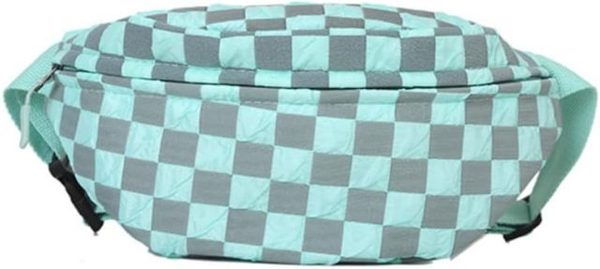 Checkered Fanny Pack / Crossbody Belt Bag