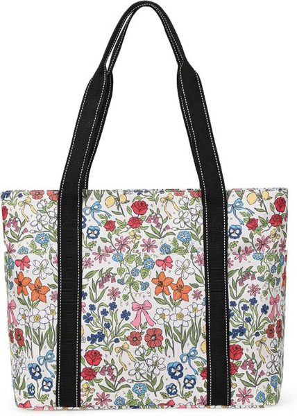 Women's Tote Bag with Laptop Sleeve & Cup Holder